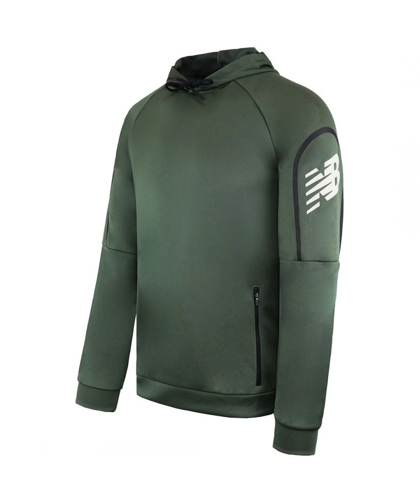 New Balance Tenacity Mens Green Training Hoodie - Size Medium